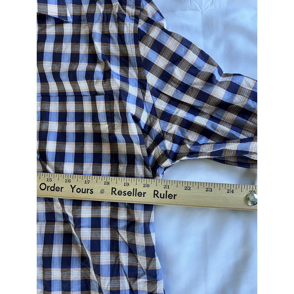 Peter Millar‎ Shirt Mens Large Plaid Button Down Long Sleeve Casual Dress Shirt - Picture 6 of 9